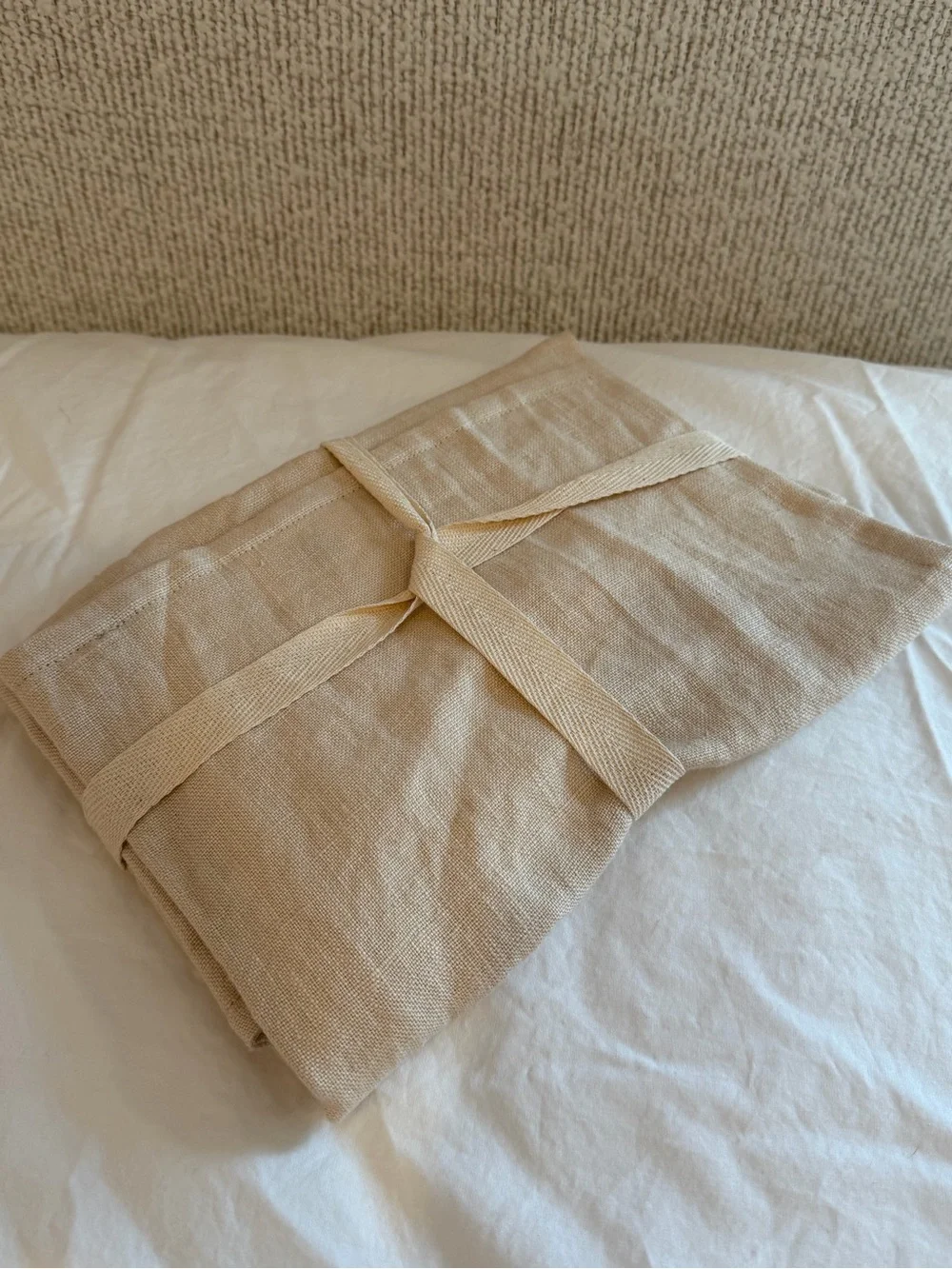 Quince European Linen Flange Edge Pillow Cover Natural 12x20